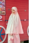 Telekung Travel Eirha Dotter Vanilla 